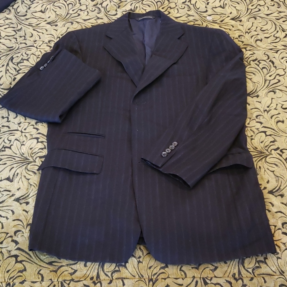 Blazer , wool pinstripe, very high end